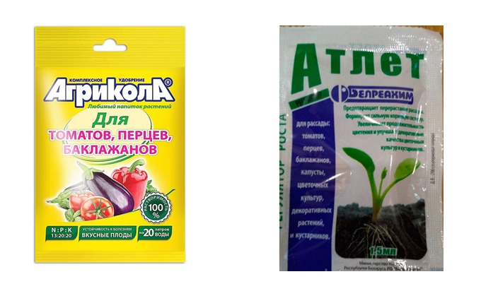 Из покупных препаратов я использую, например, комплексное минеральное удобрение «Агрикола»( цена — 12–15 рублей), «Атлет» (цена — 13 рублей)
