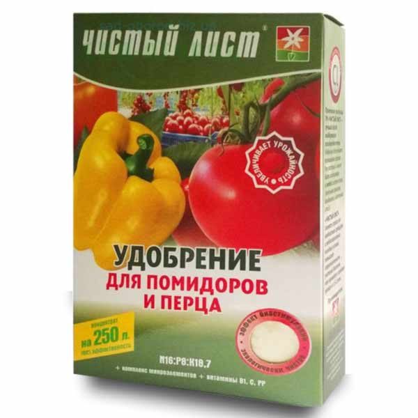Удобрение Чистый лист повысит урожайность томатов, цена — 110 рублей